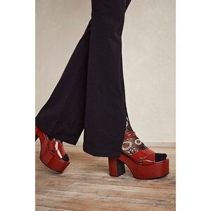 NEW FREE PEOPLE X JEFFREY CAMPBELL PERKINS PLATFORM IN DUSTY ROSE